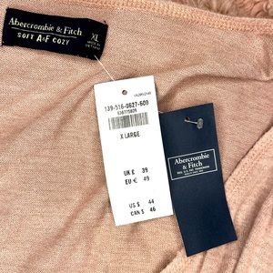 Abercrombie & Fitch light pink/mauve body suit with tags! XL